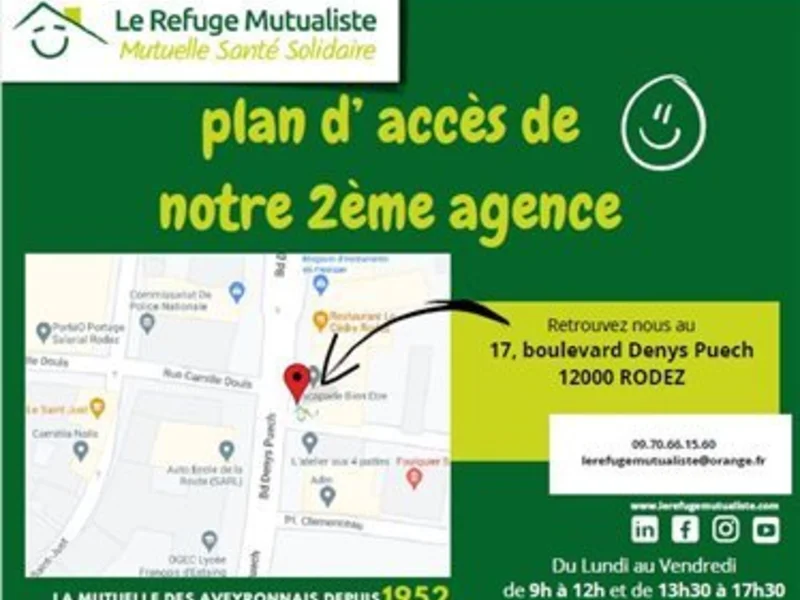 2ème agence à Rodez pour le Refuge Mutualiste